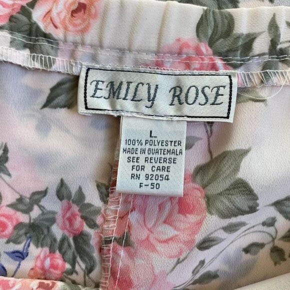 Vintage soft pink floral skirt - Picture 5 of 8